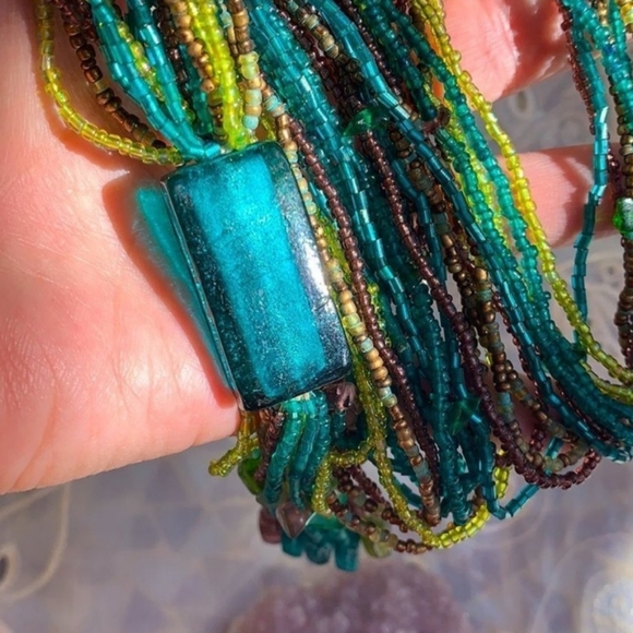 Glass-Bead Lariat Necklace - Picture 8 of 9